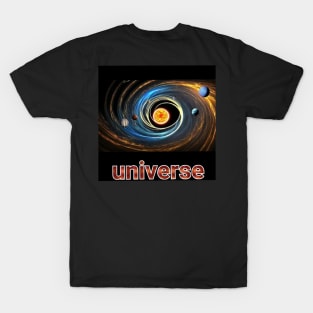 nice universe art Design. T-Shirt